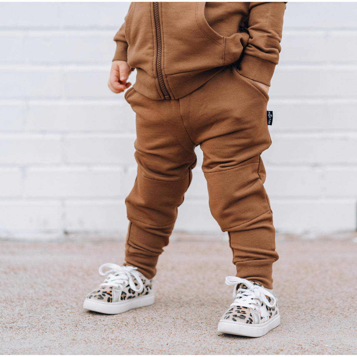 JOGGERS- Bark Bamboo French Terry - HoneyBug