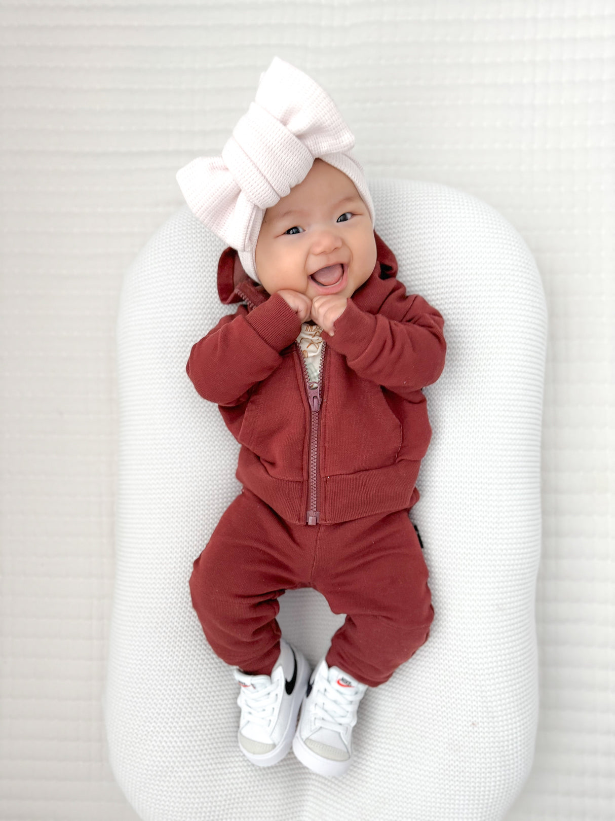 JOGGERS- Oxblood Bamboo French Terry - HoneyBug