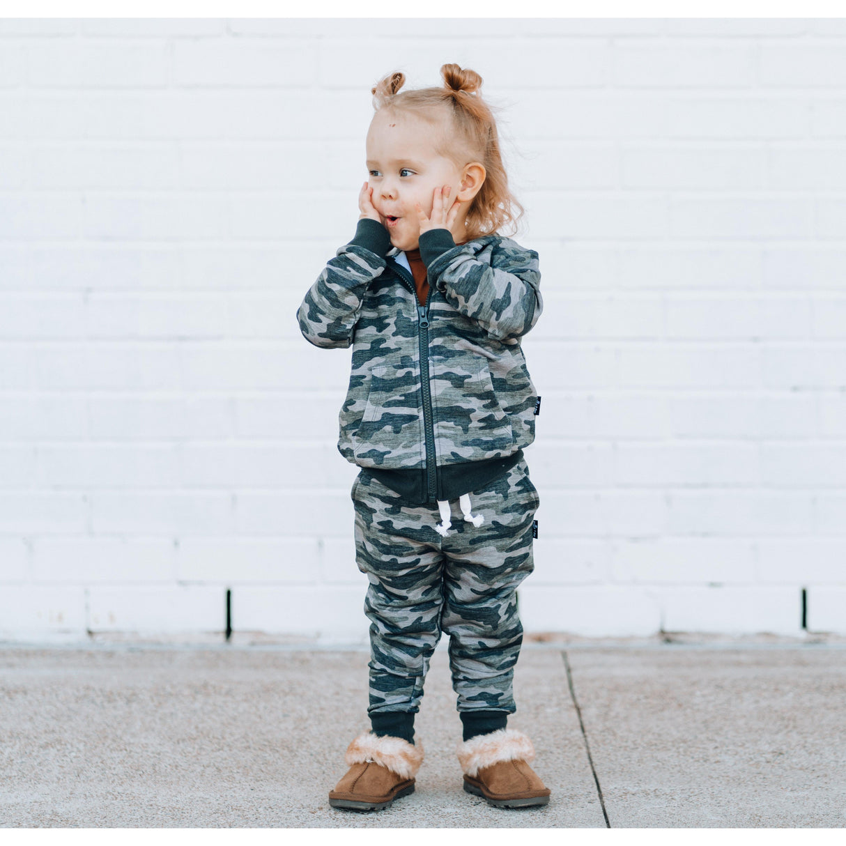 JOGGERS- Chris Camo Bamboo French Terry - HoneyBug