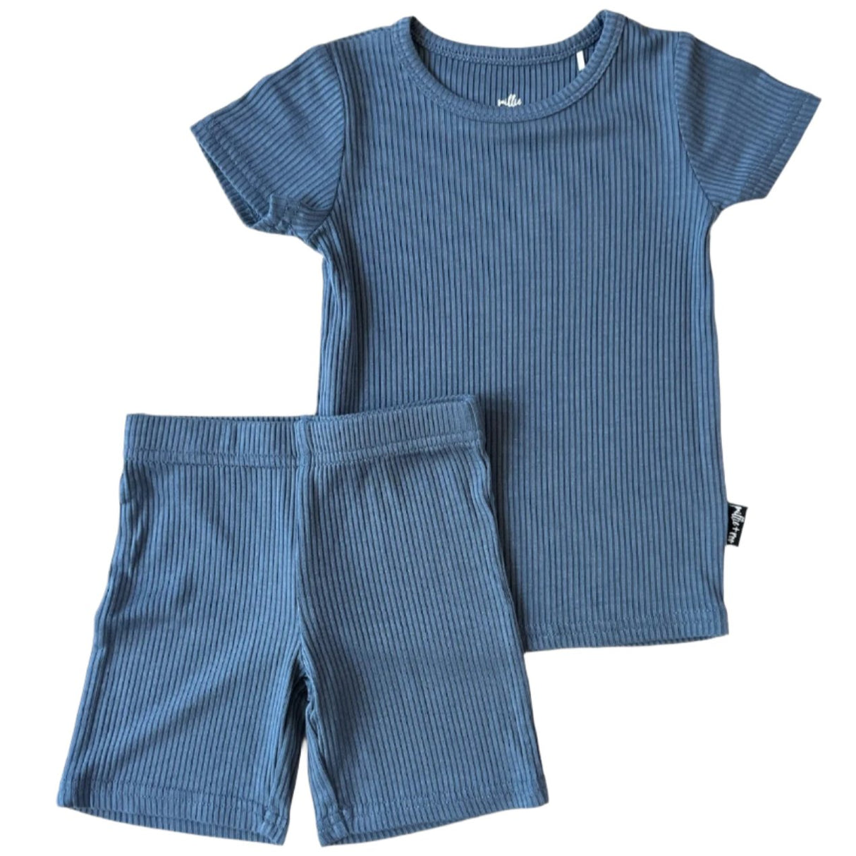 TWO PIECE SHORTIE SET- Arctic Ribbed - HoneyBug
