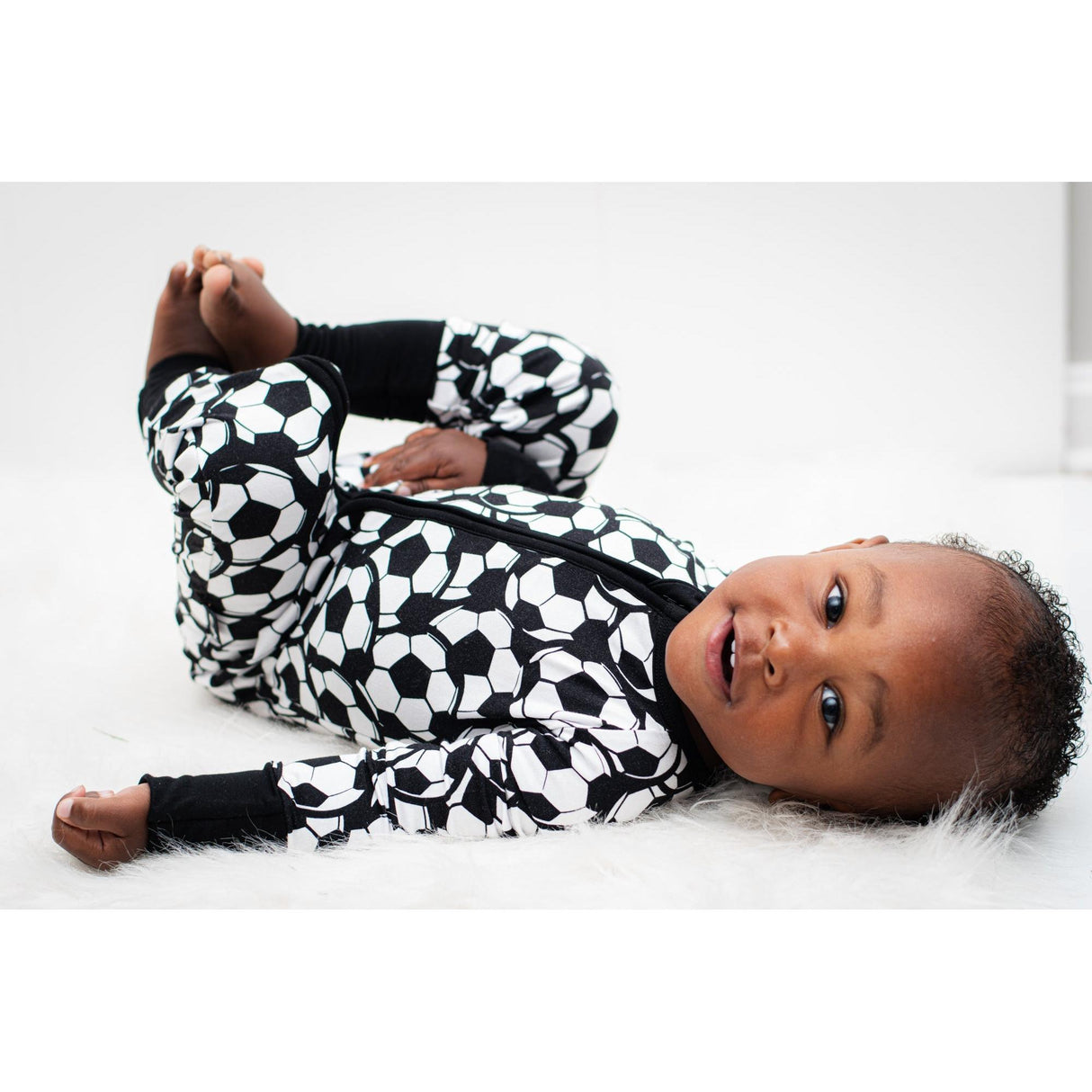 ZIP ROMPER - Soccer - HoneyBug