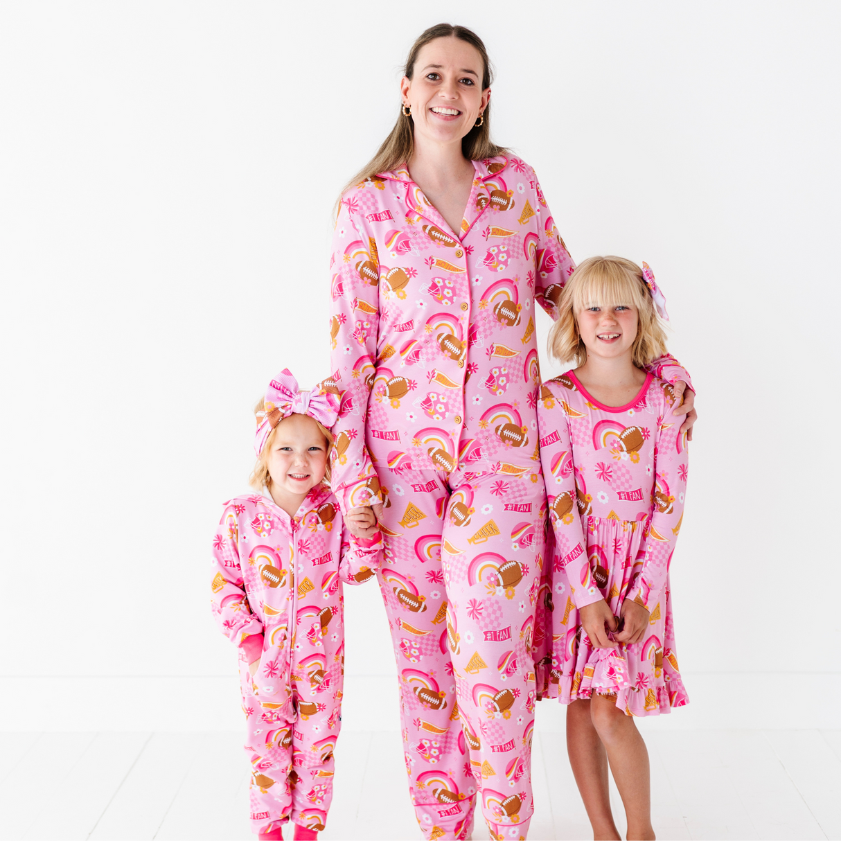 On Game Days We Wear Pink Girls Dress - HoneyBug