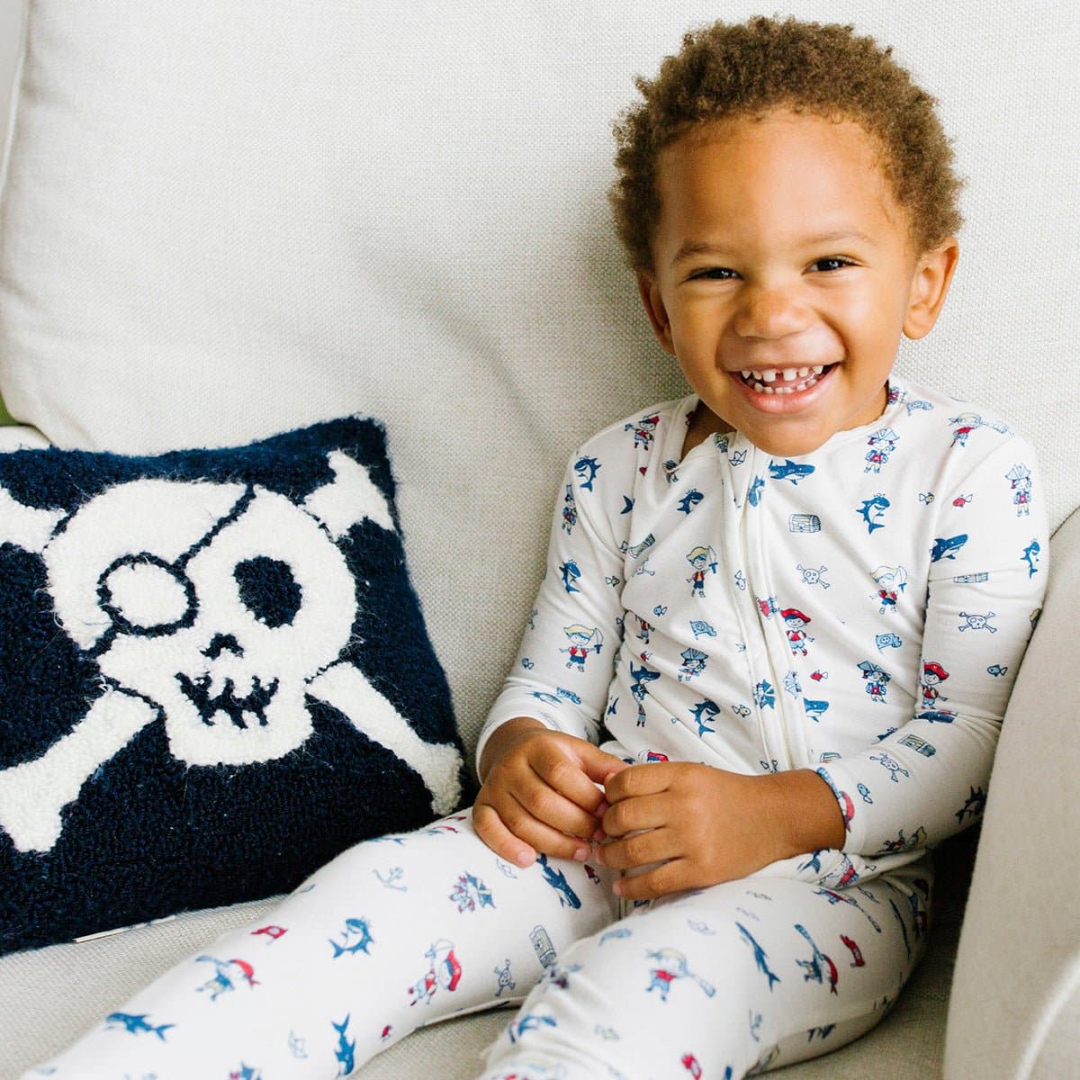 Pirate Bamboo Convertible Footie - HoneyBug