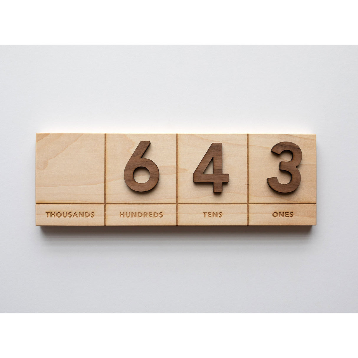 Wooden Place Value Board from Ones to Thousands - HoneyBug