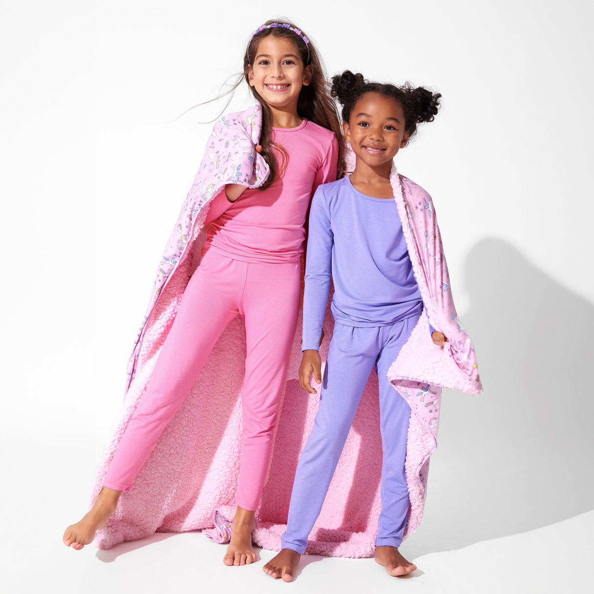 Bubblegum Pink Bamboo Kids Pajamas - HoneyBug