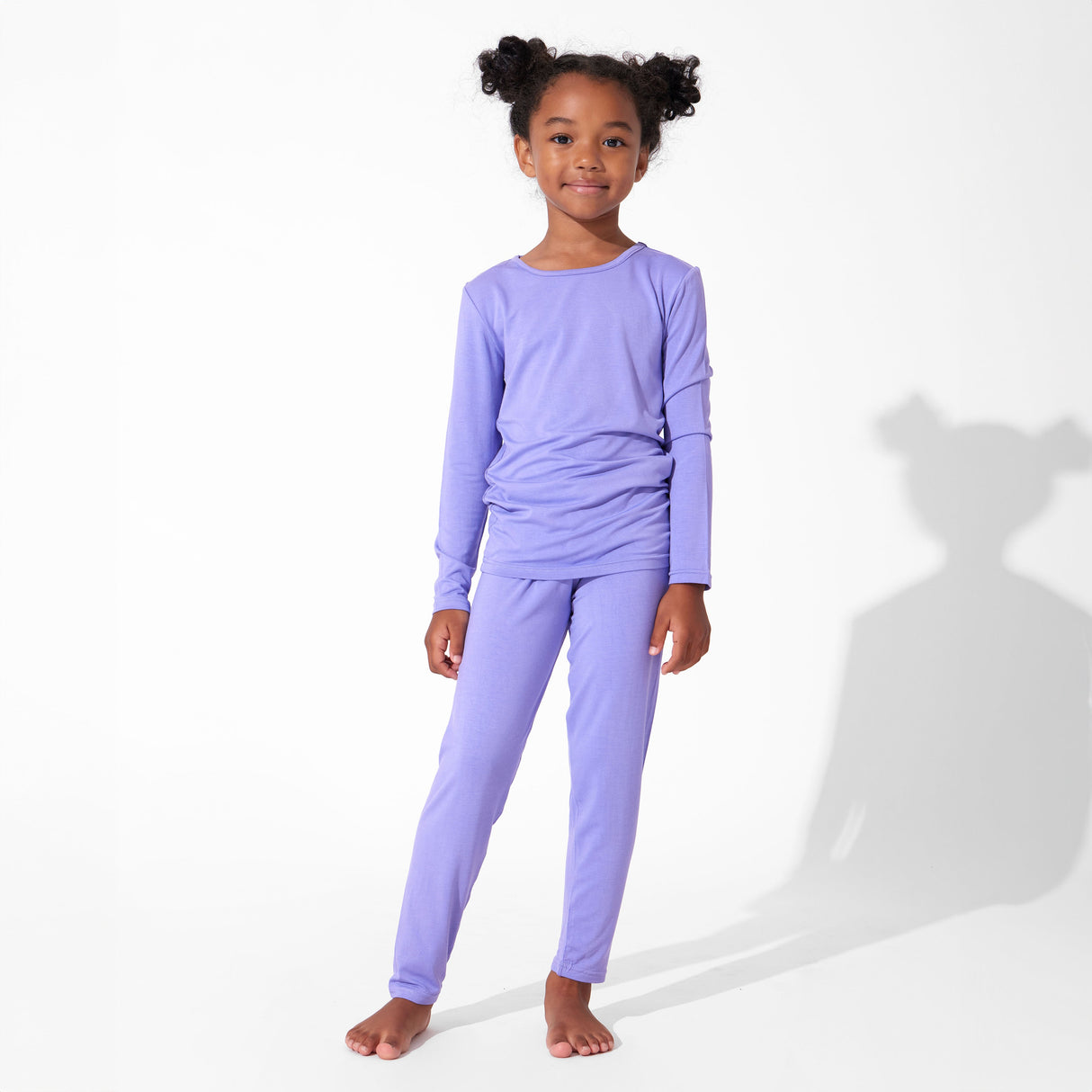 Poppin Purple Bamboo Kids Pajamas - HoneyBug
