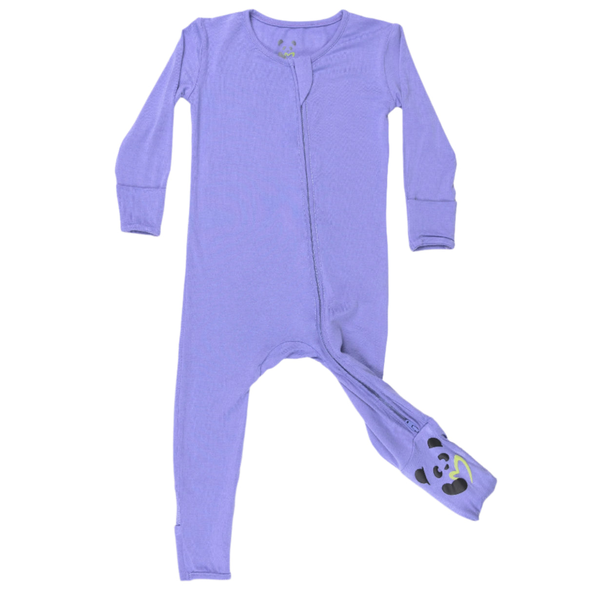Poppin Purple Bamboo Convertible Footie - HoneyBug