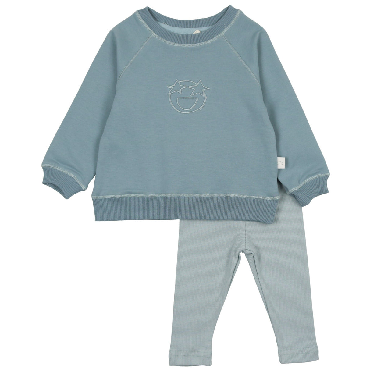 Emoji Sweatsuit- Blue - HoneyBug