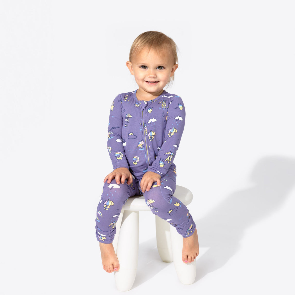 Rainbow Bear Bamboo Convertible Footie - HoneyBug