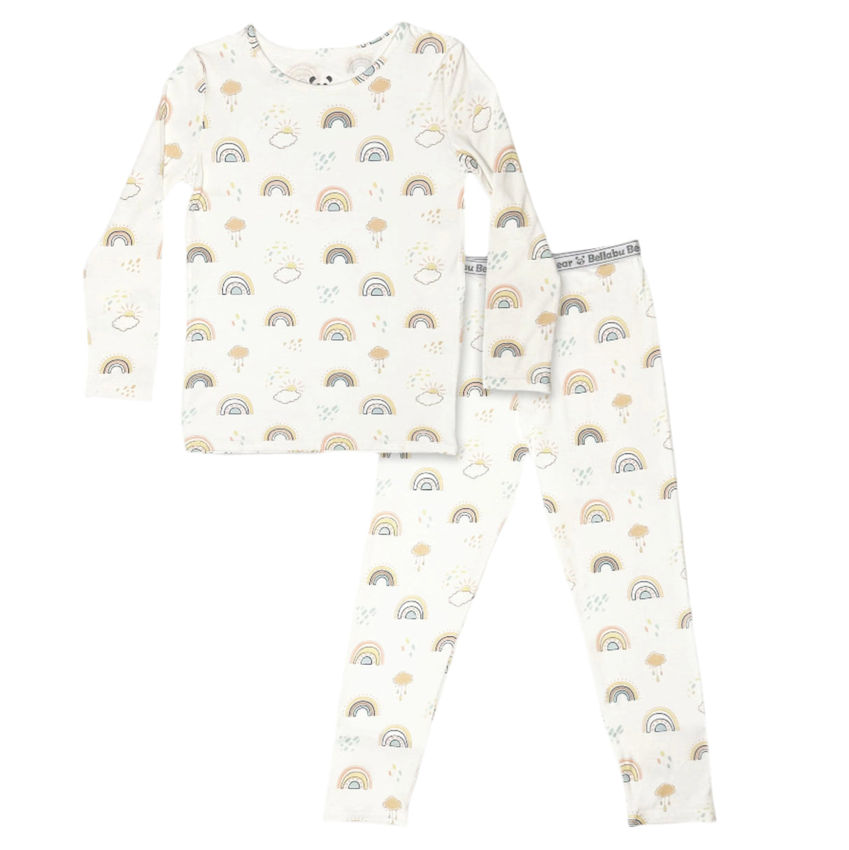 Rainbows Bamboo Kids Pajamas - HoneyBug