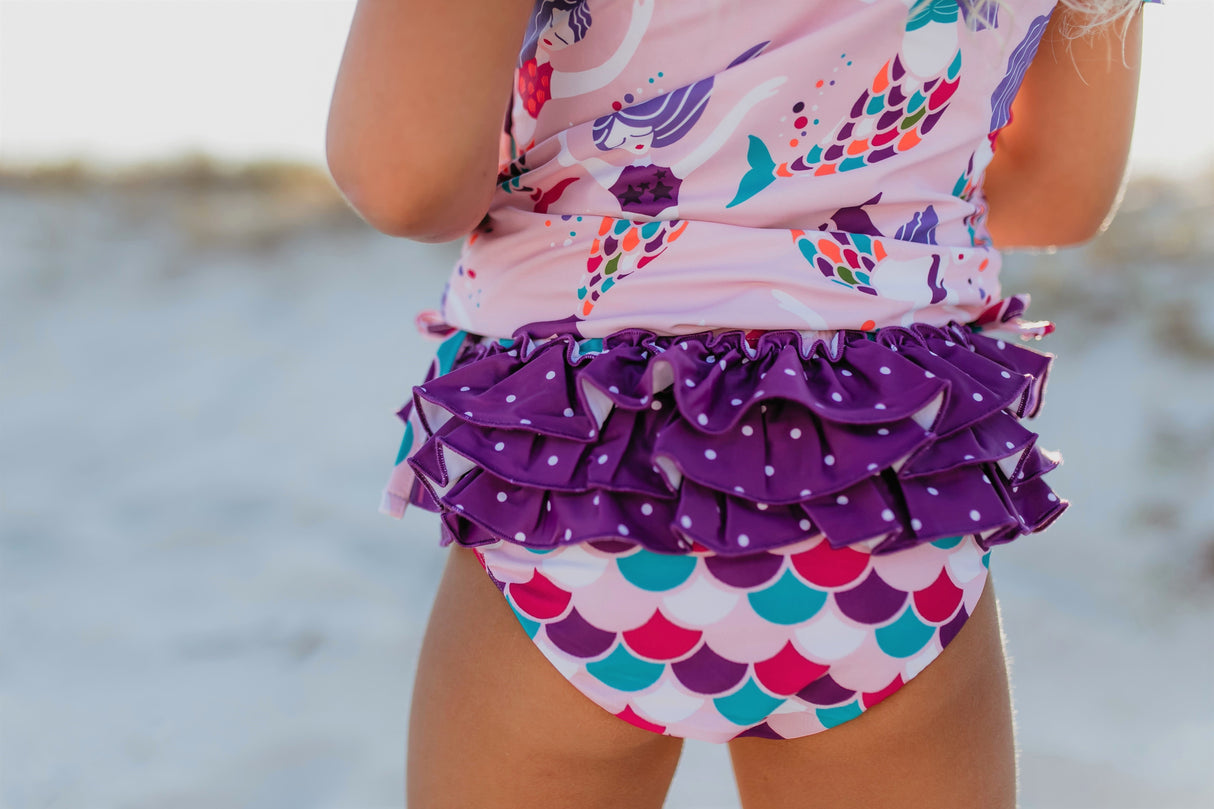Sophie Mermaid Rash Guard Swimsuit - HoneyBug