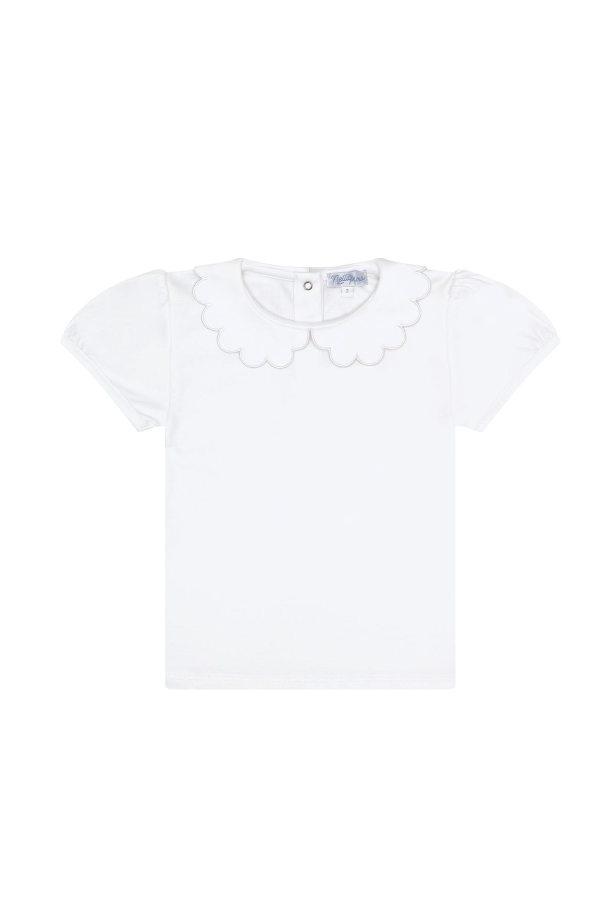 Nella Scallops Short Sleeve Tee - HoneyBug