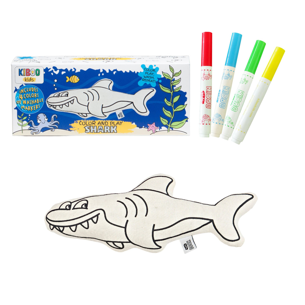 Interactive Shark for Color & Play - Dive Into Creative Fun! - HoneyBug