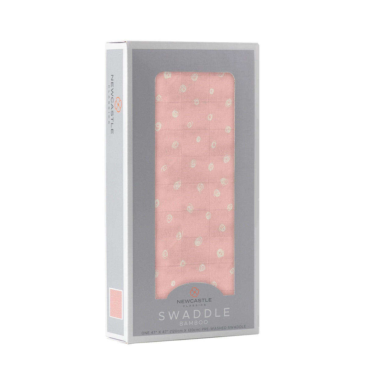 Pink Pearl Polka Dot Bamboo Swaddle - HoneyBug
