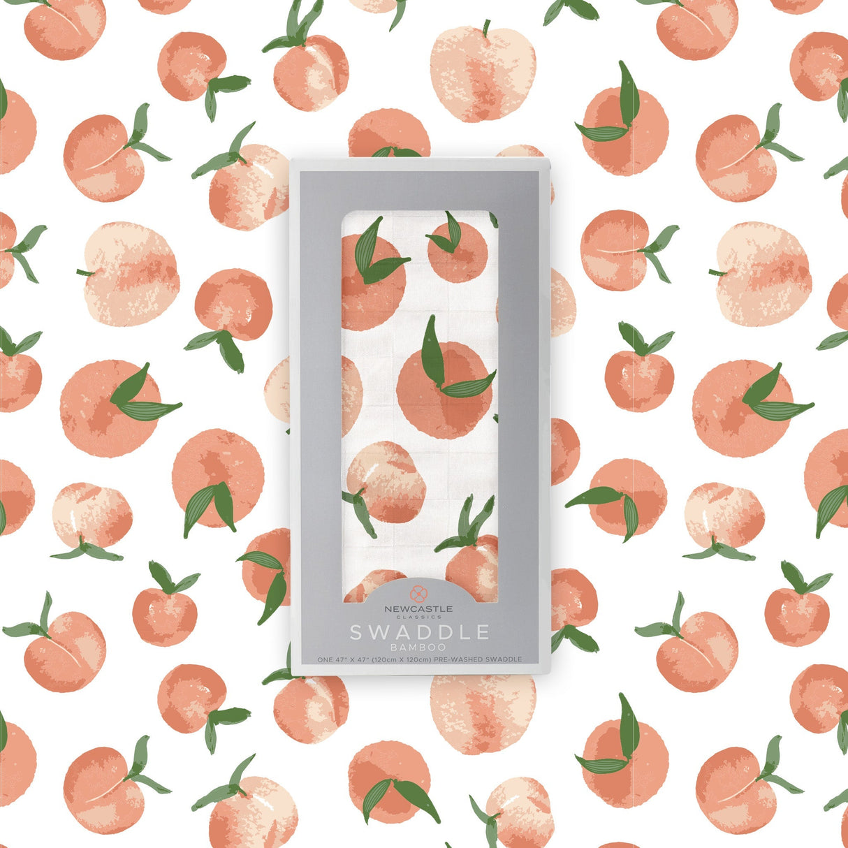 Carnelian Peaches Swaddle - HoneyBug