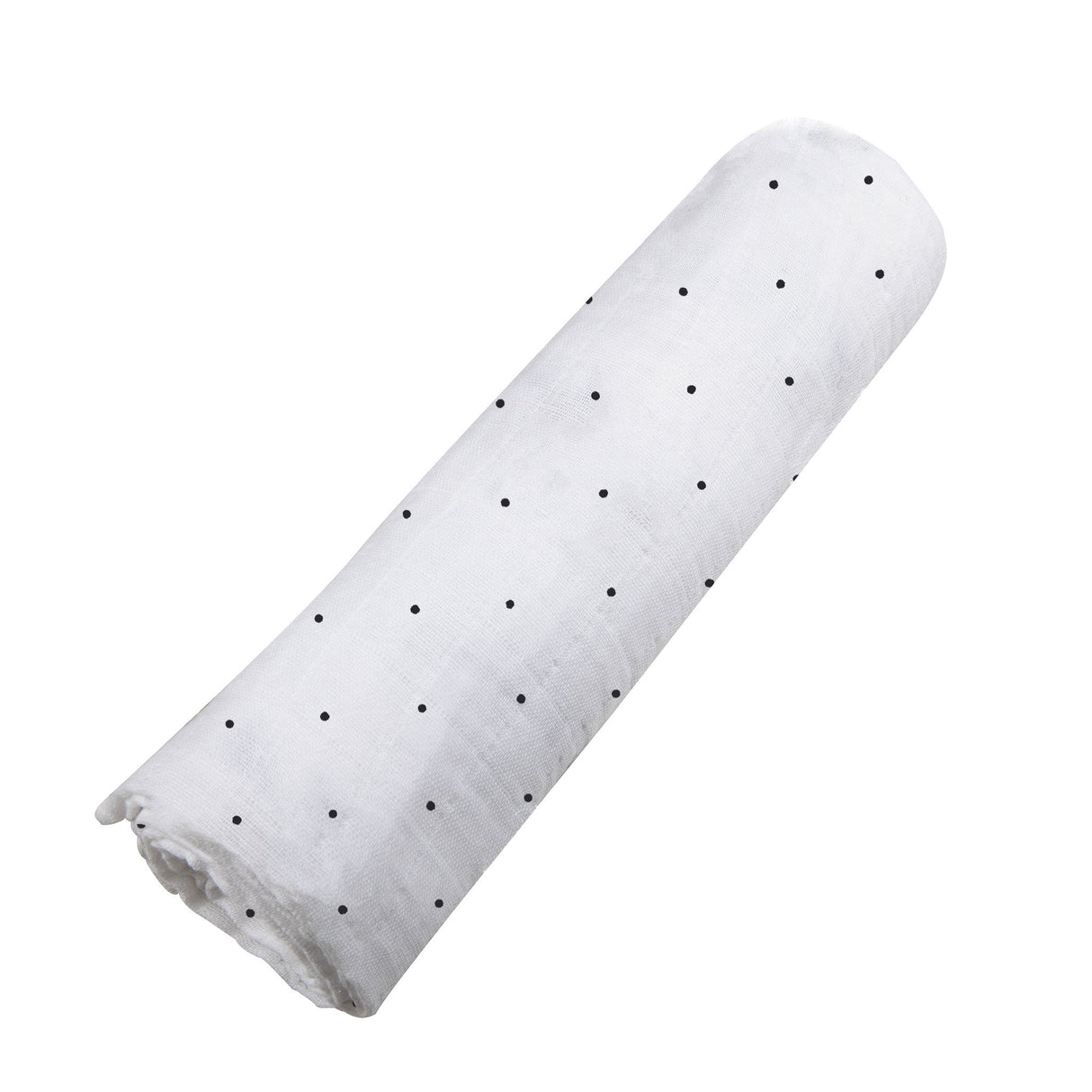Black and White Polka Dot Bamboo Swaddle - HoneyBug