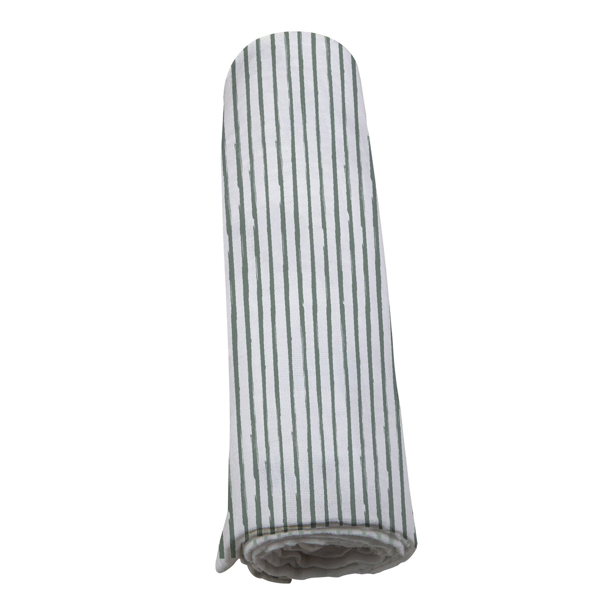 Sage Green Stripe Bamboo Swaddle - HoneyBug