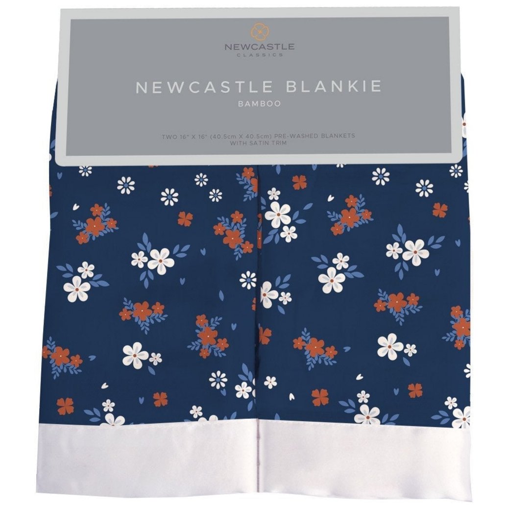 Serenity Floral Bamboo Muslin Security Baby Blankie - HoneyBug