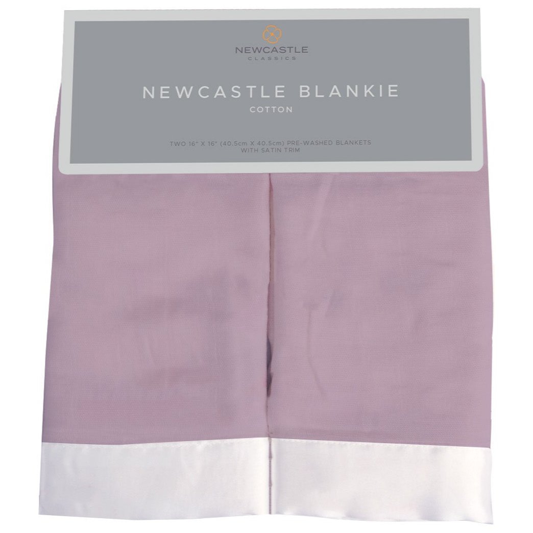 Orchid Lavender Cotton Muslin Security Baby Blankie - HoneyBug