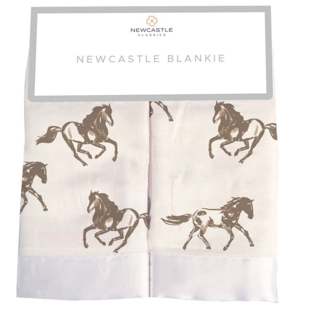Galloping Horses Newcastle Blankie - HoneyBug