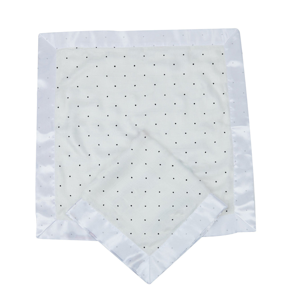 Black and White Polka Dot Bamboo Newcastle Blankie - HoneyBug