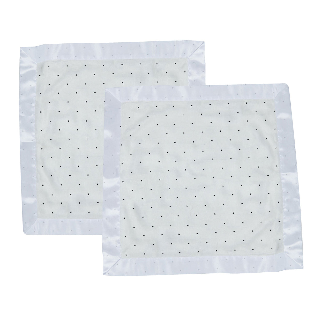 Black and White Polka Dot Bamboo Newcastle Blankie - HoneyBug