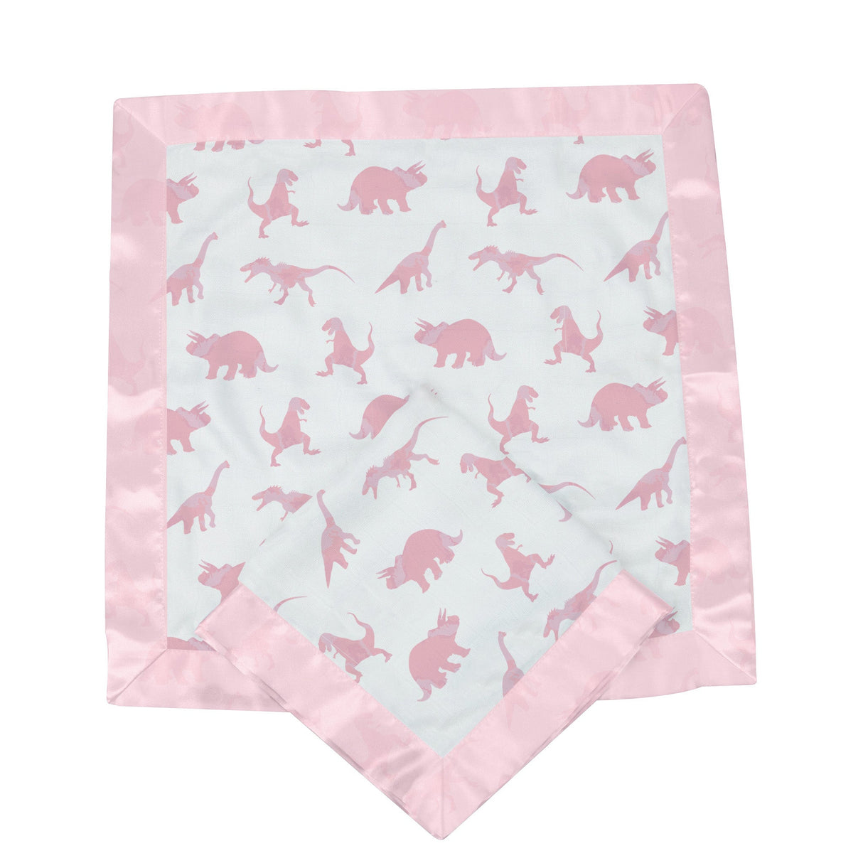 Pink Dinosaurs Bamboo Newcastle Blankie - HoneyBug