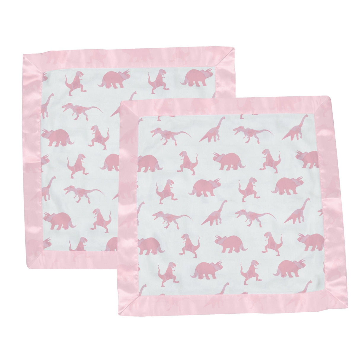 Pink Dinosaurs Bamboo Newcastle Blankie - HoneyBug