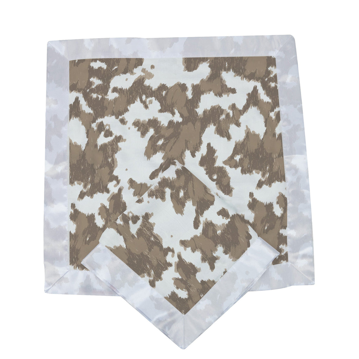 Yellowstone Cowhide Newcastle Blankie - HoneyBug