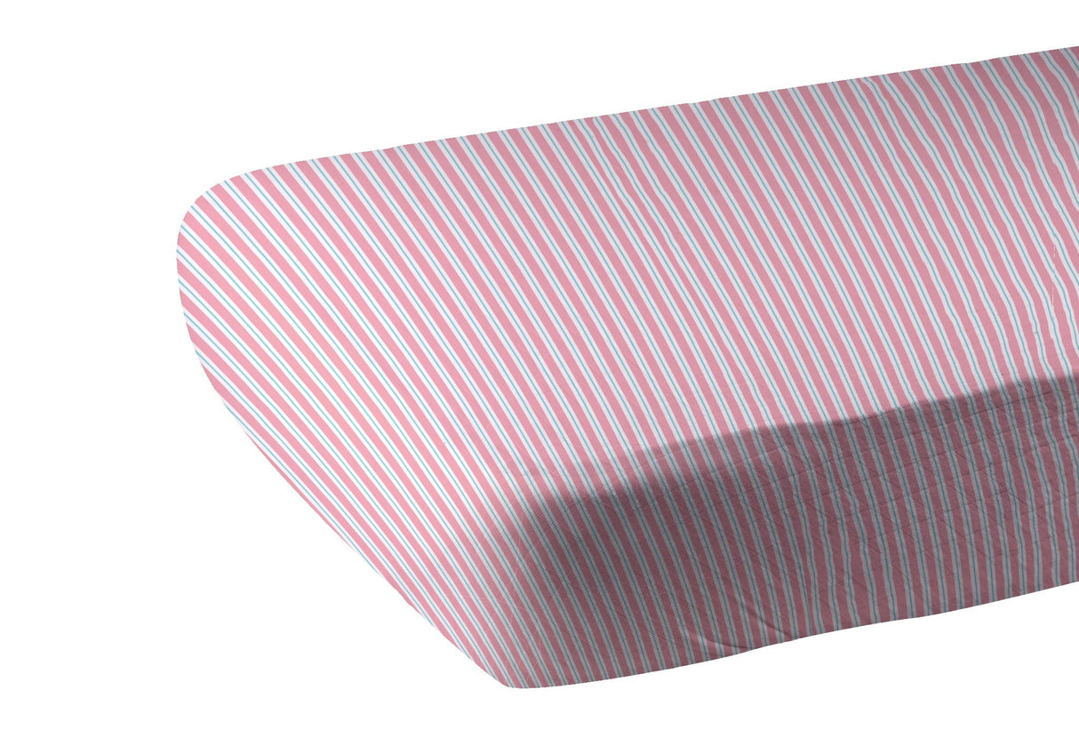 Candy Stripe Bamboo Muslin Crib Sheet - HoneyBug