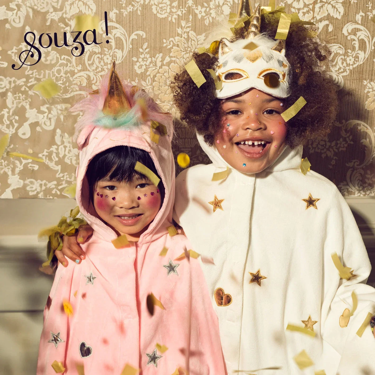 Unicorn Costume Cape for Kids (pink) - Carnival & Festive Use - Size 4-8 yrs