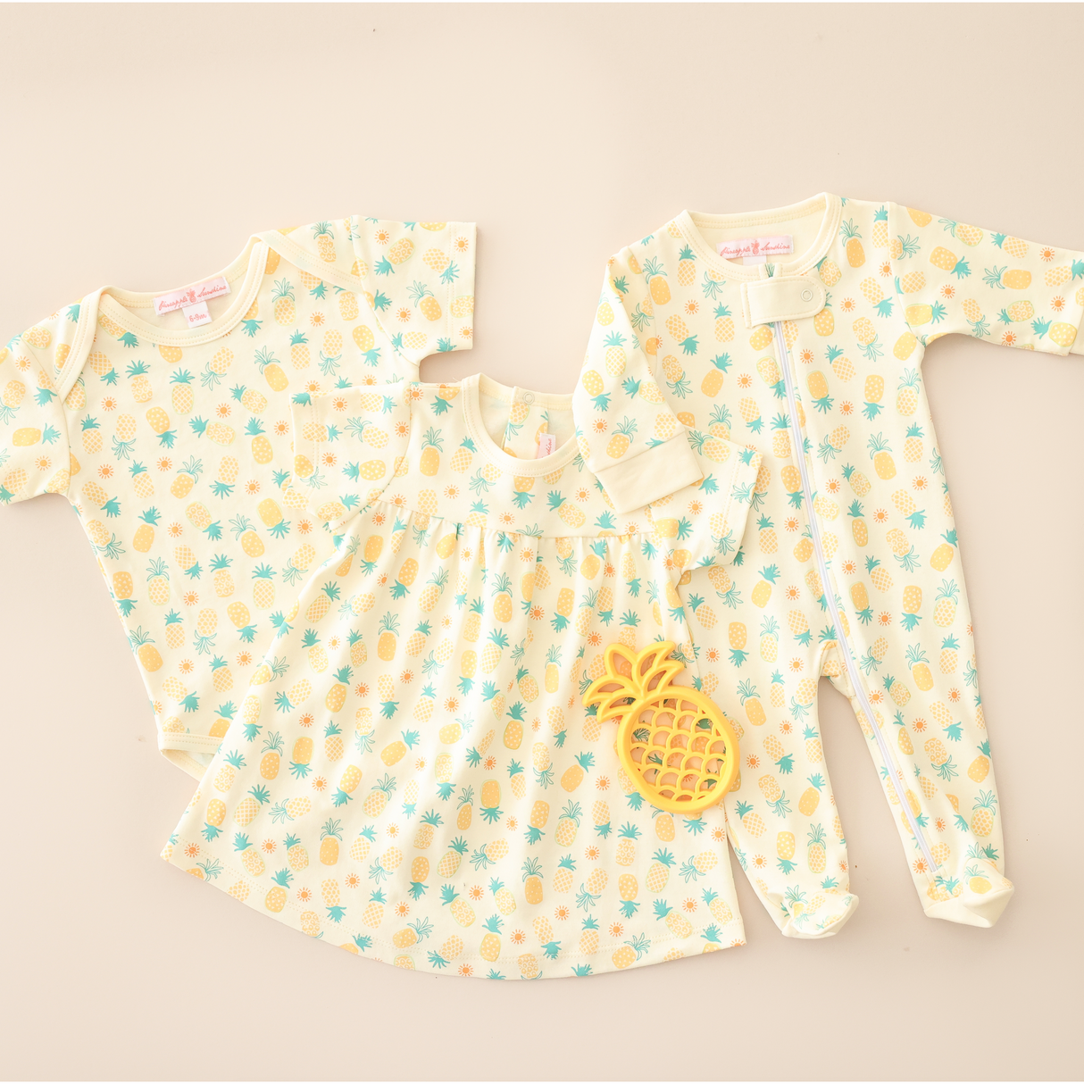 Pineapple Print Swing Dress - HoneyBug