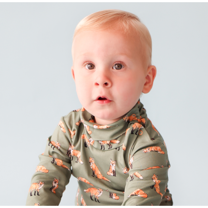 Green Fox Turtleneck - HoneyBug