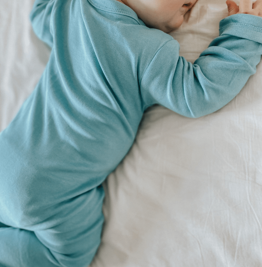 footie | vintage aqua - HoneyBug