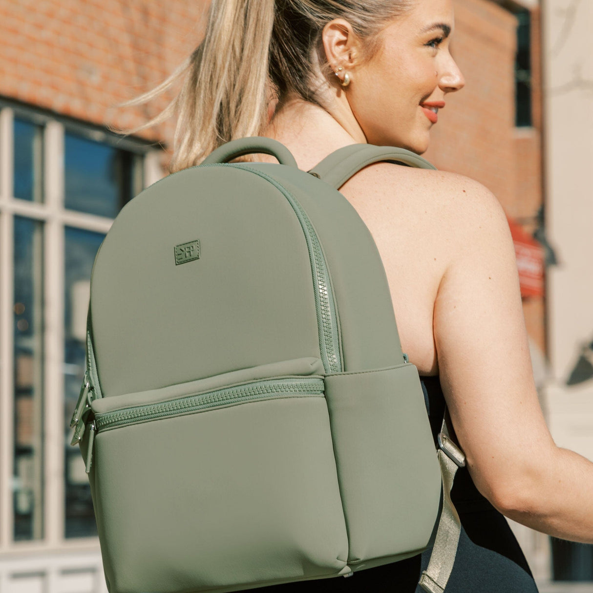 Sage Seoul Neoprene City Backpack - HoneyBug