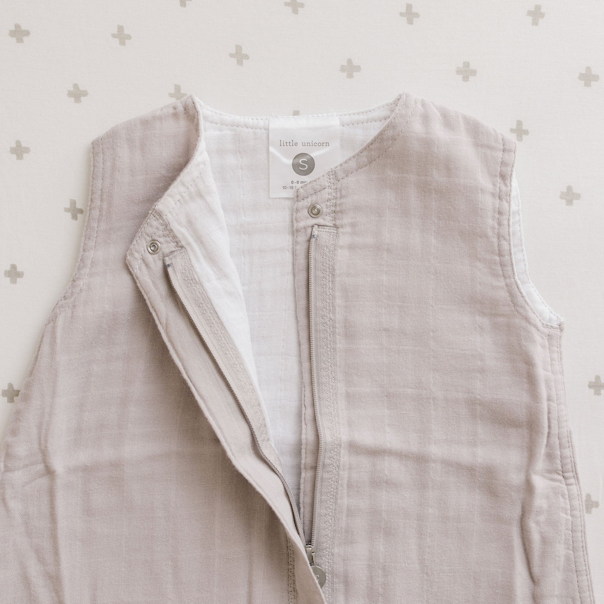 Cotton Muslin Sleep Bag - Porpoise - HoneyBug