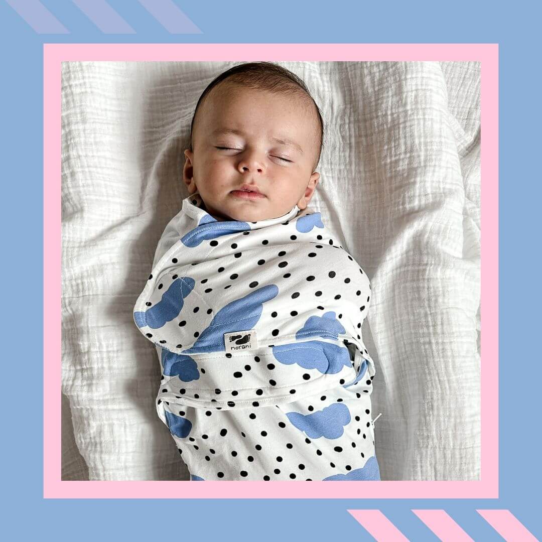 Snugababe Swaddle™ Sleep Pod - Blue Clouds