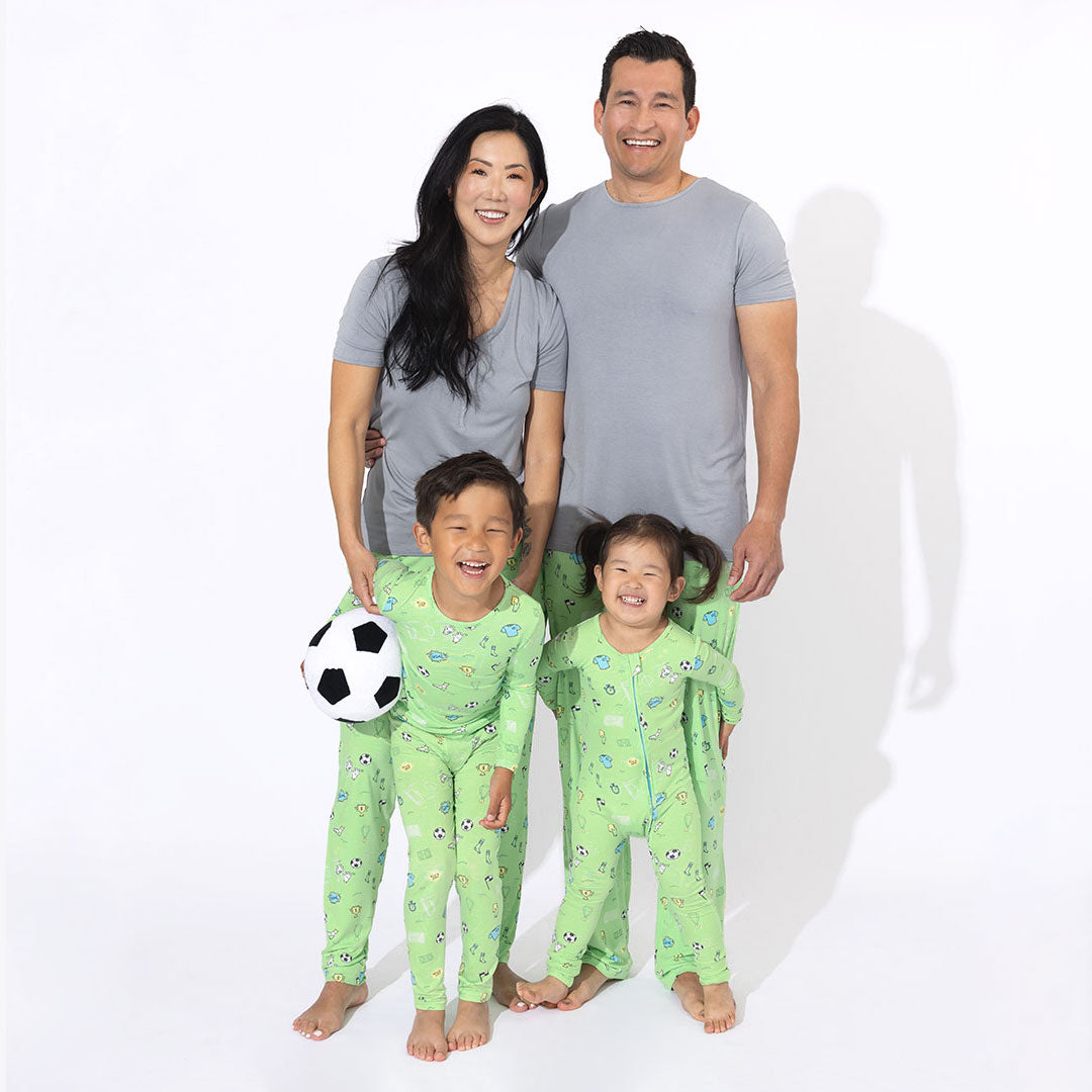 Soccer Bamboo Convertible Footie - HoneyBug