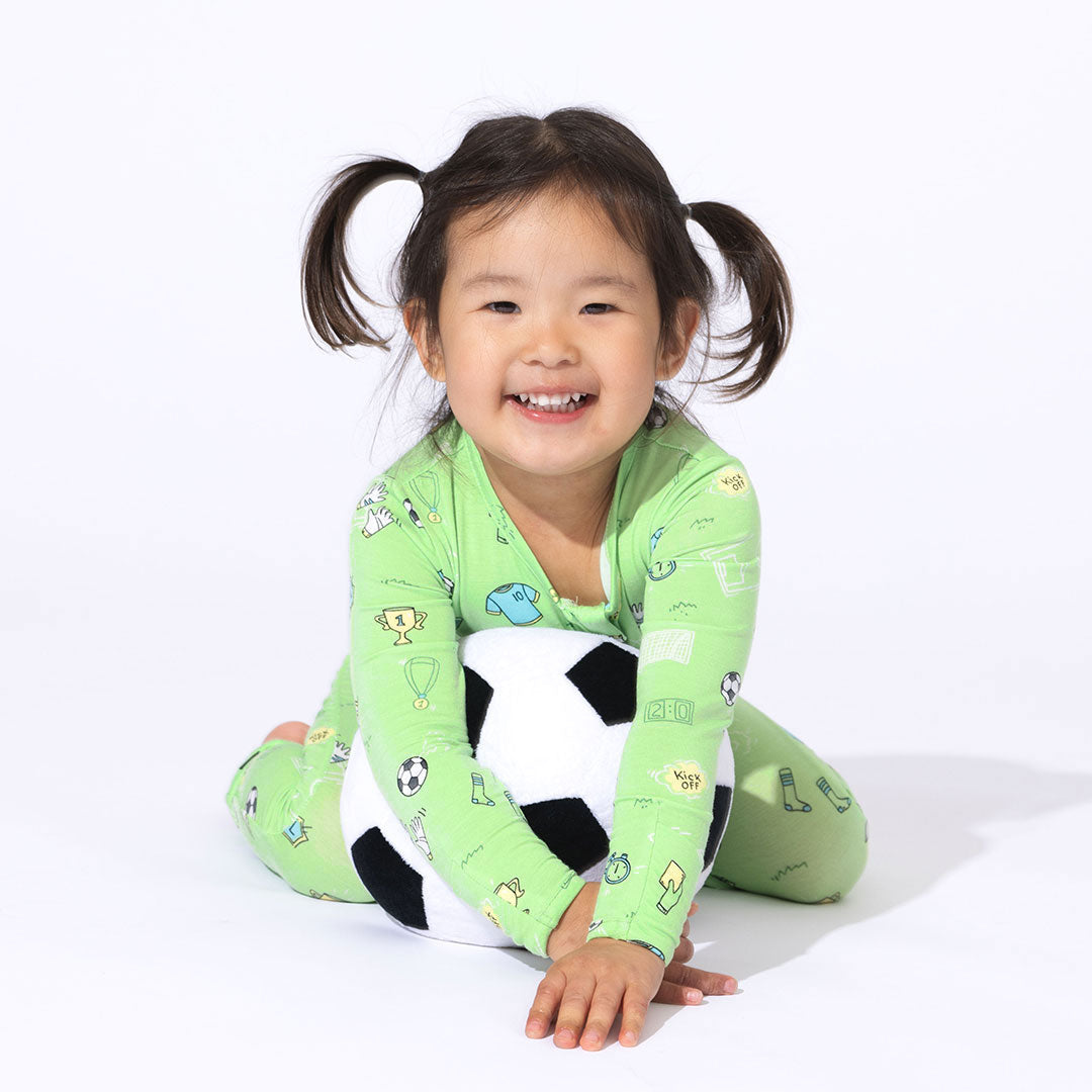 Soccer Bamboo Convertible Footie - HoneyBug