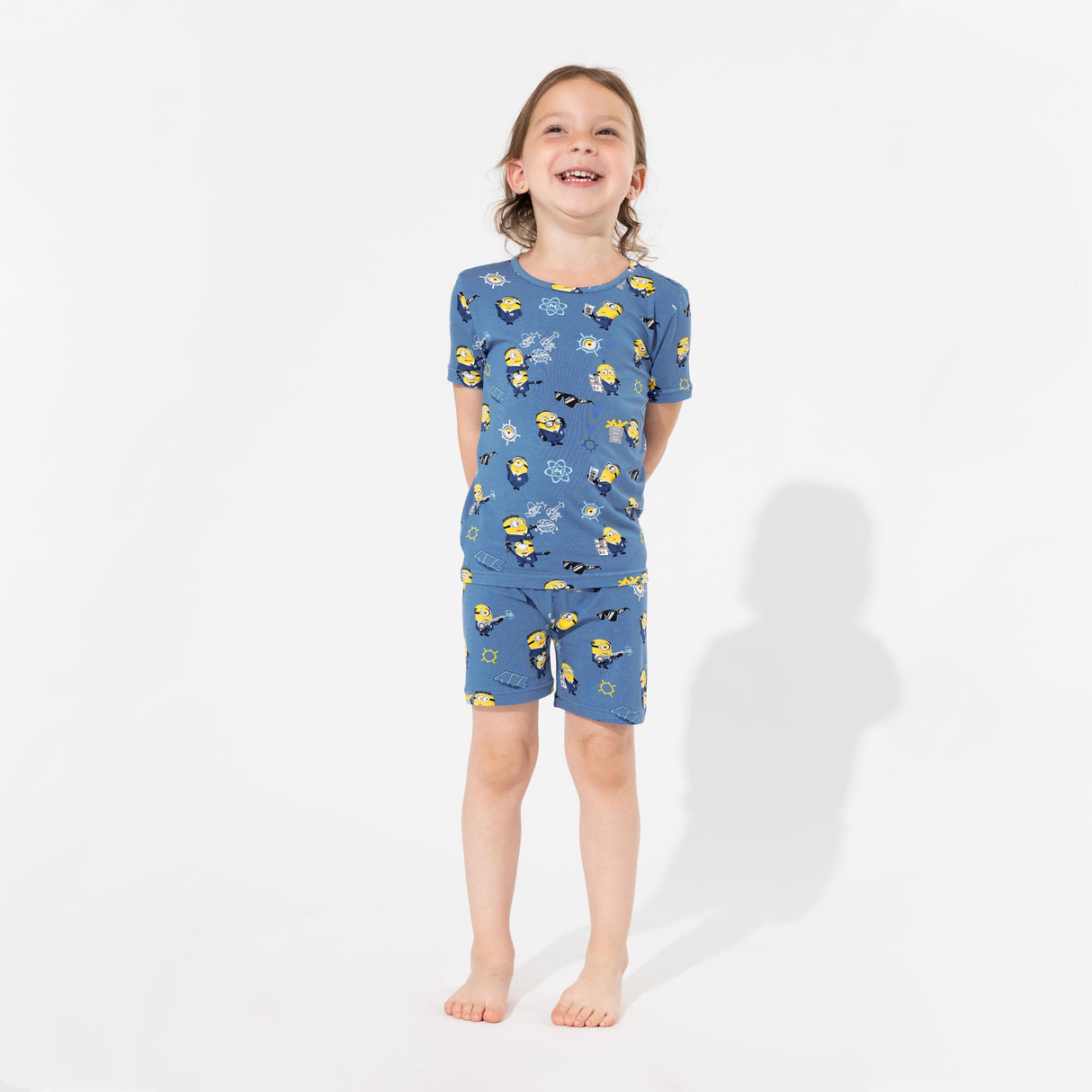 Despicable Me 4: Minions Anti-Villain League Bamboo Kids Pajama Short Set - HoneyBug