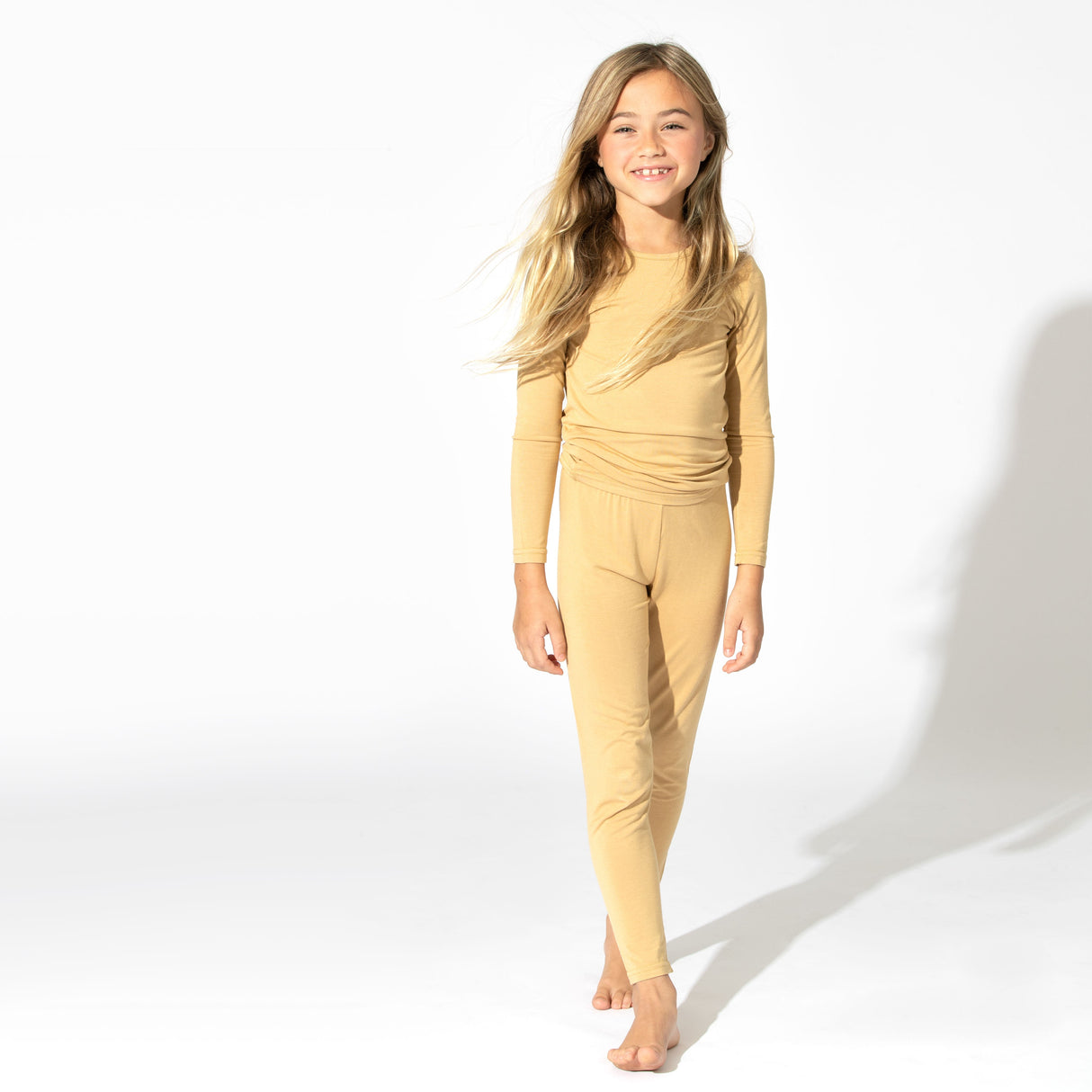 Latte Bamboo Kids Pajamas - HoneyBug