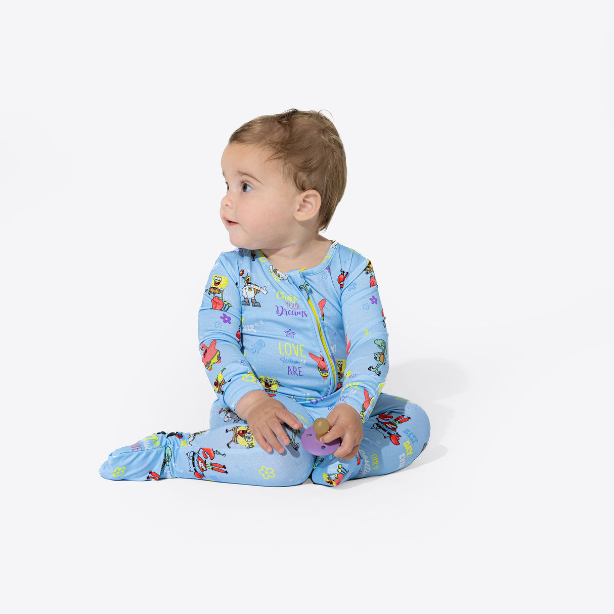 SpongeBob SquarePants: Good Vibes Bamboo Convertible Footie - HoneyBug