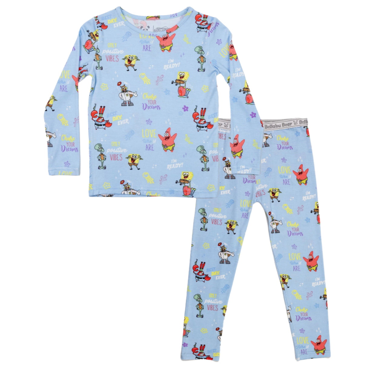 SpongeBob SquarePants: Good Vibes Bamboo Kids Pajamas - HoneyBug