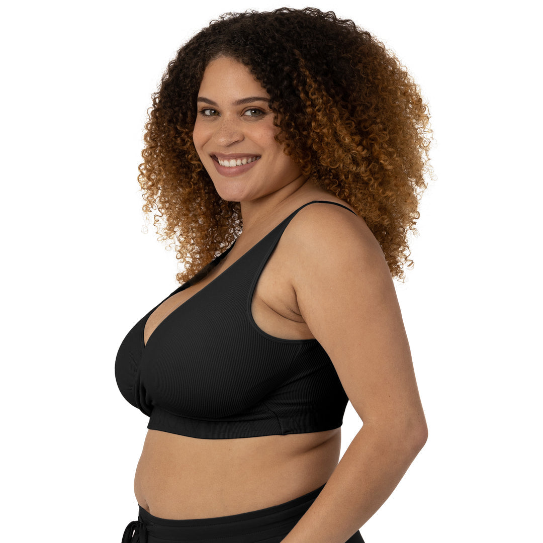 Sublime® Adjustable Crossover Nursing & Lounge Bra | Black - HoneyBug