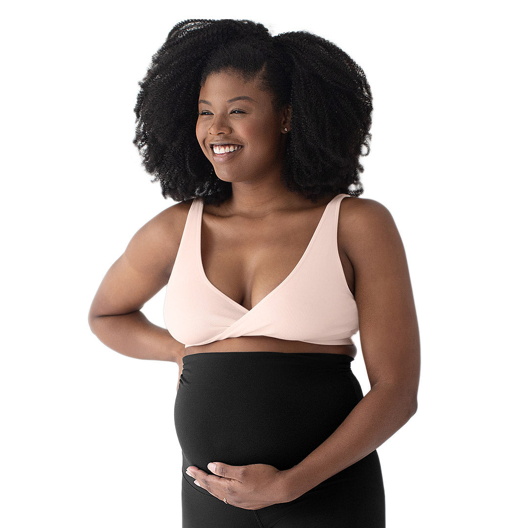 Sublime® Adjustable Crossover Nursing & Lounge Bra | Soft Pink - HoneyBug