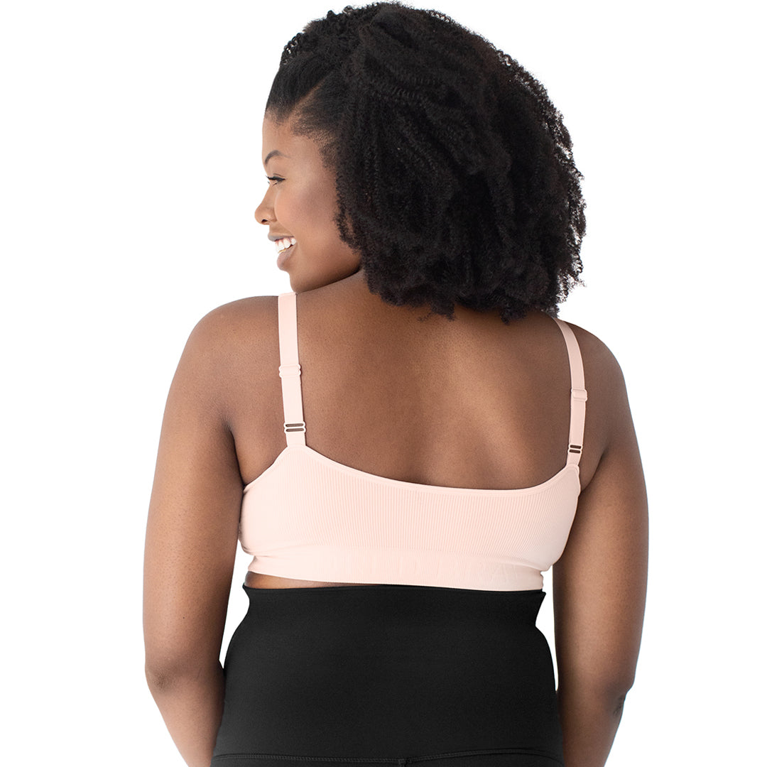 Sublime® Adjustable Crossover Nursing & Lounge Bra | Soft Pink - HoneyBug
