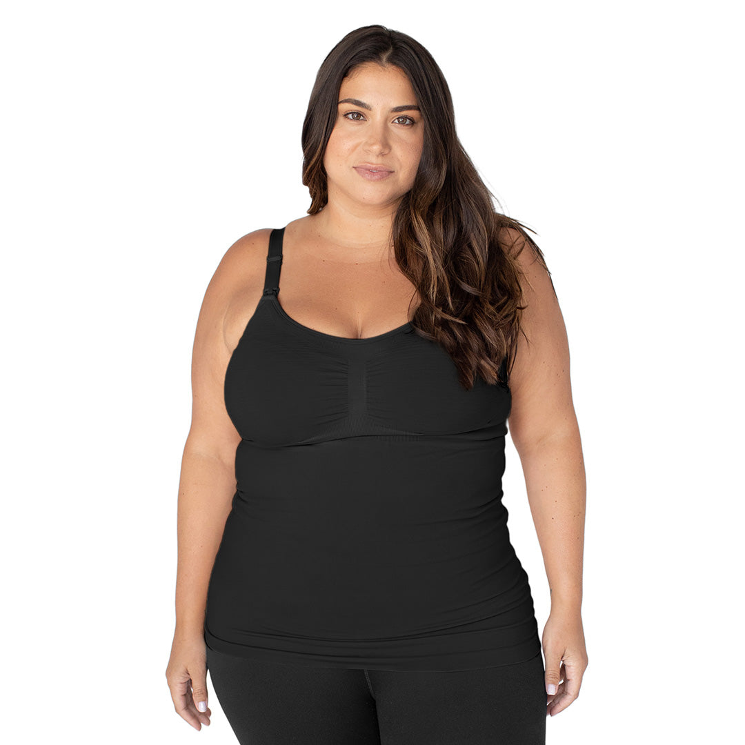 Sublime® Hands-Free Pumping & Nursing Tank | Black - HoneyBug