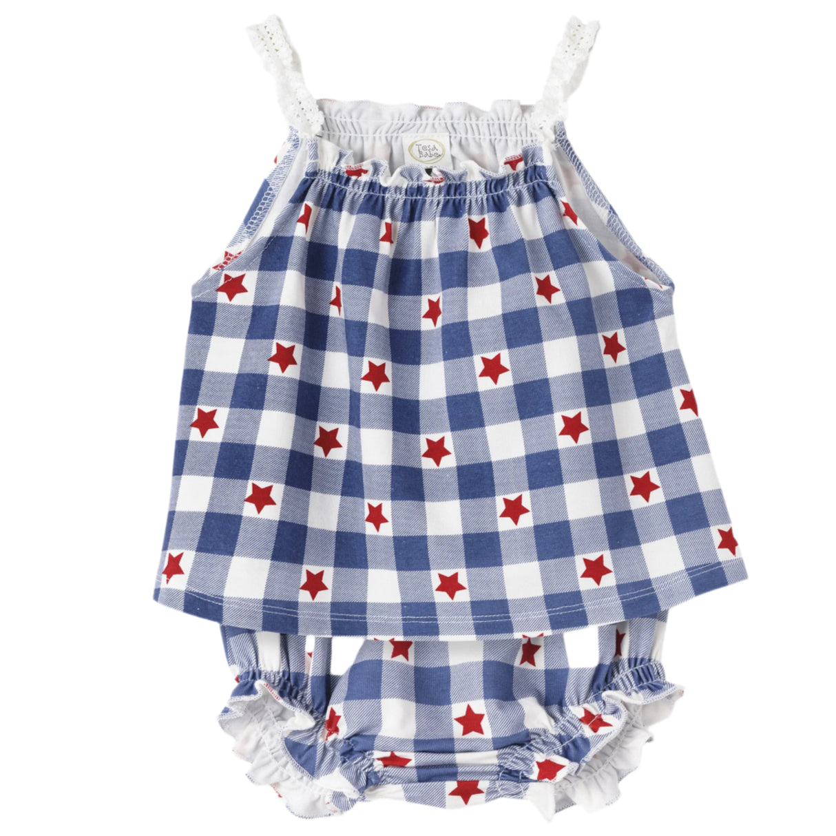 Americana Bamboo Top & Bloomers Set - HoneyBug