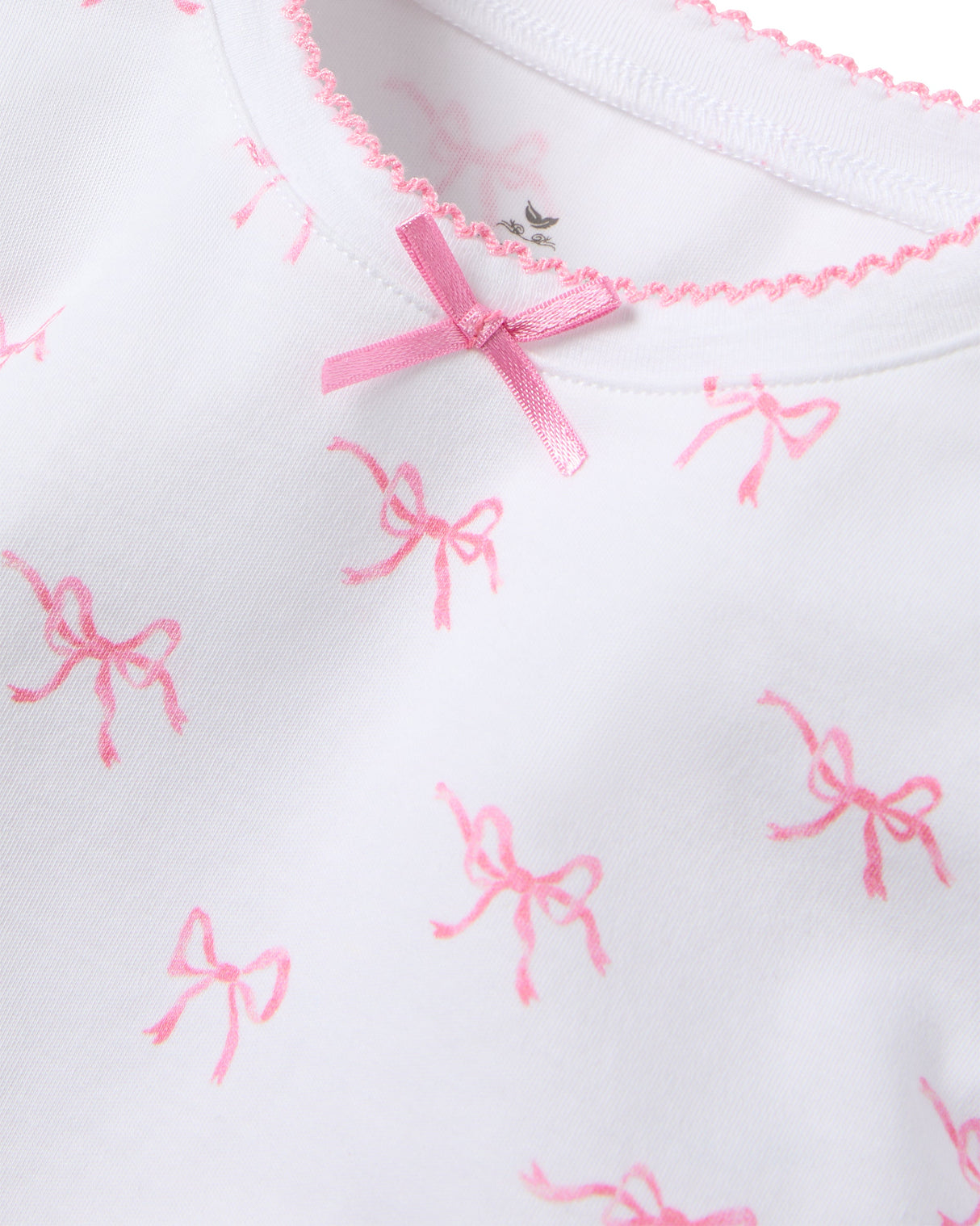 Kid's Pima Snug Fit Pajama Set in Blushing Bows
