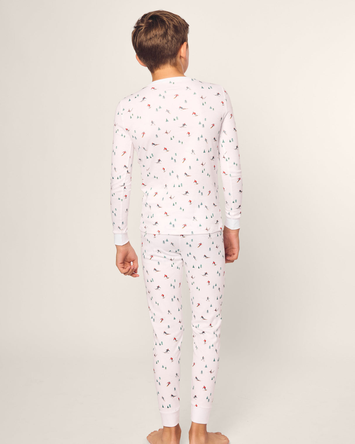 Kid's Pima Snug Fit Pajama Set in Aprรจs Ski - HoneyBug